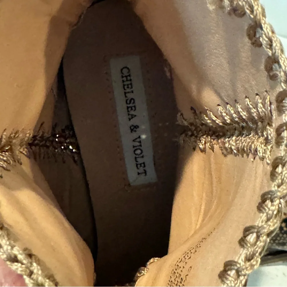 Unique and Stylish Brown Snake Print Ankle Boots - Picture 9 of 10